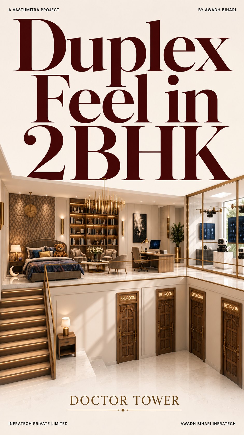 Duplex-feel interior concept