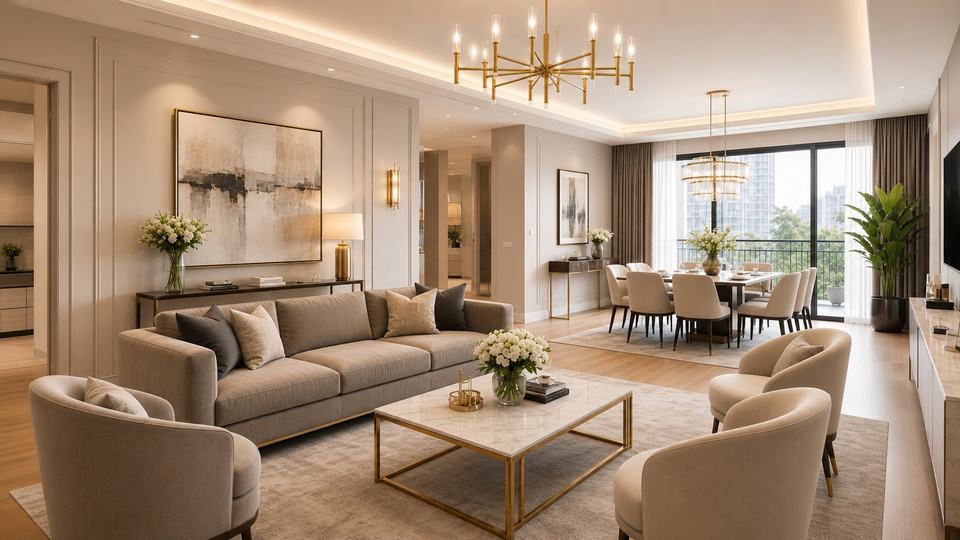 Living-dining concept